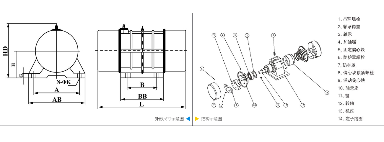 yzu振动电机图纸